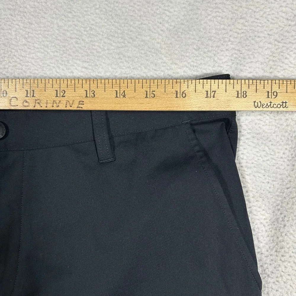 Rhone Commuter Pants Mens 34 Black Slim Straight Performance Trousers 100161